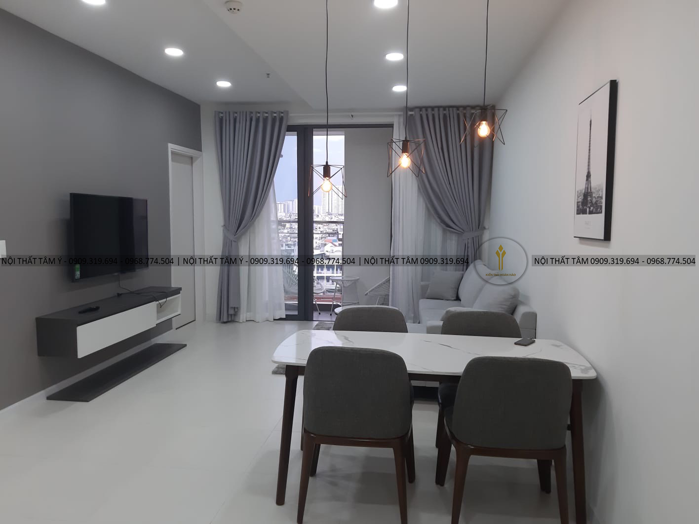 Thiết kế thi công nội thất căn hộ chung cư Ascent Lakeside