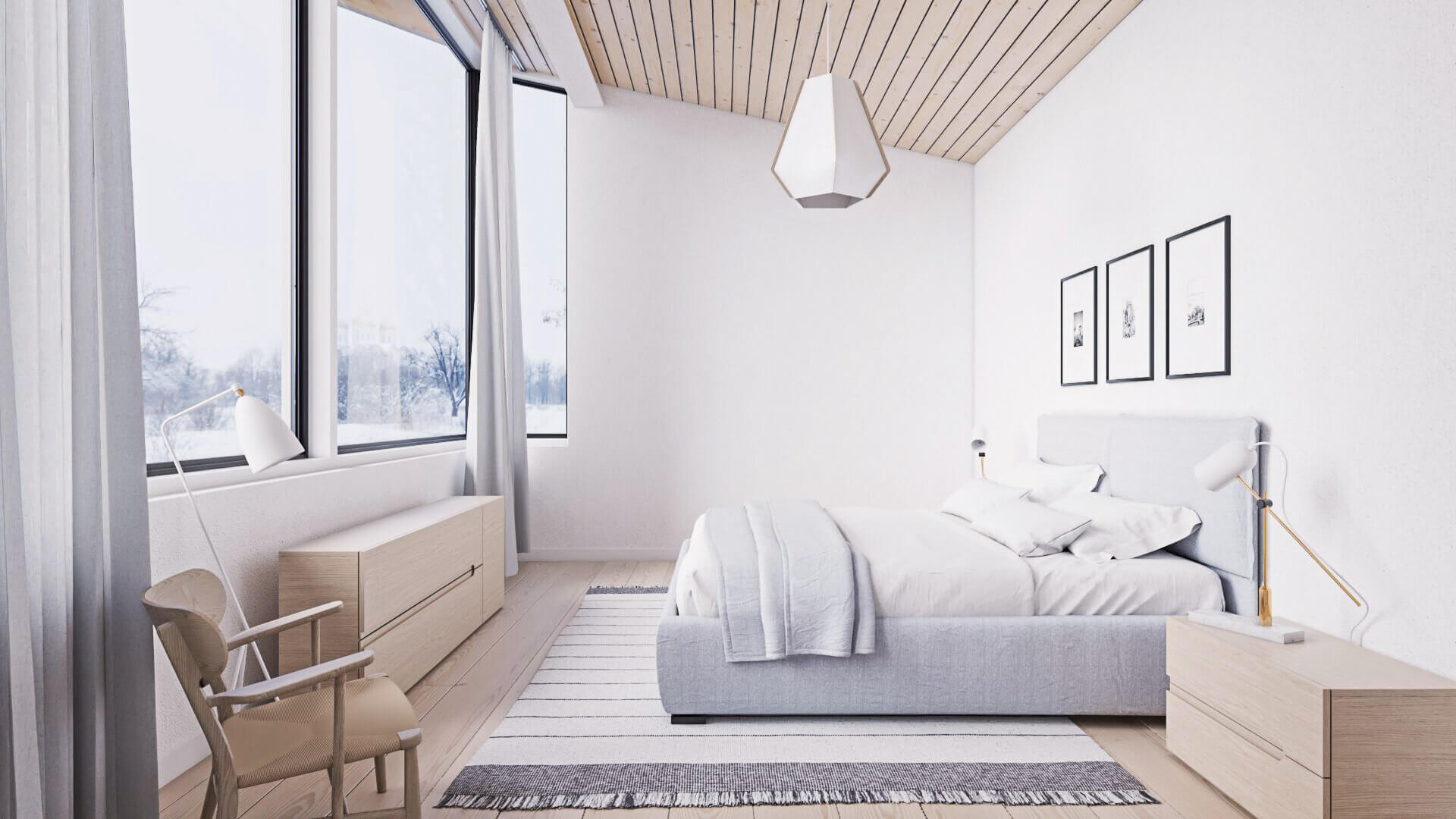 Nội, ngoại thất: TOP Những mẫu phòng ngủ theo phong cách Scandinavian đẹp tinh t Mau-phong-ngu-3