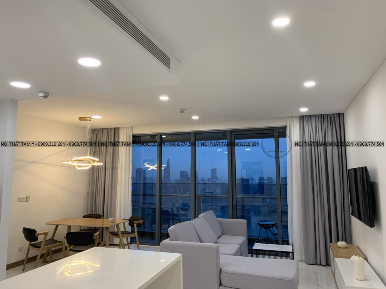 Thiết kế thi công nội thất căn hộ chung cư Sunwah 41.07 Thiết kế thi công nội thất căn hộ chung cư Sunwah 41.07