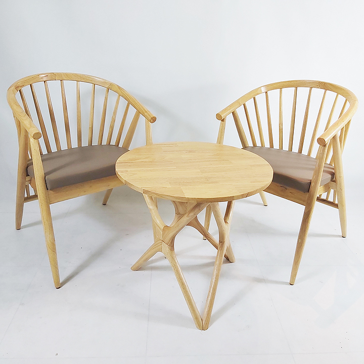 Bộ bàn ghế Genny đơn + Bàn trà chân sao