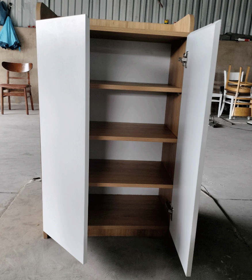 Tủ giày gỗ 2 cánh đơn giản TM-TG209001