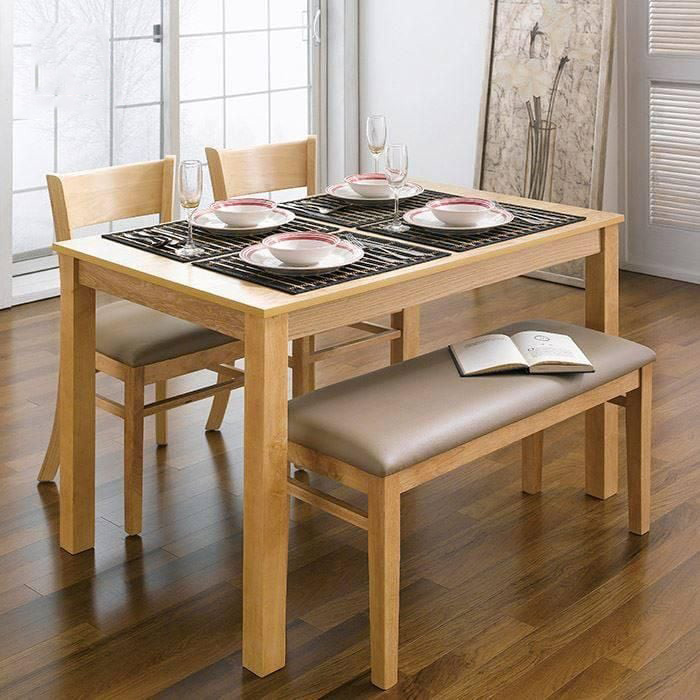 Bộ bàn ăn Cabin 1m2 - 2 ghế kèm Băng dài