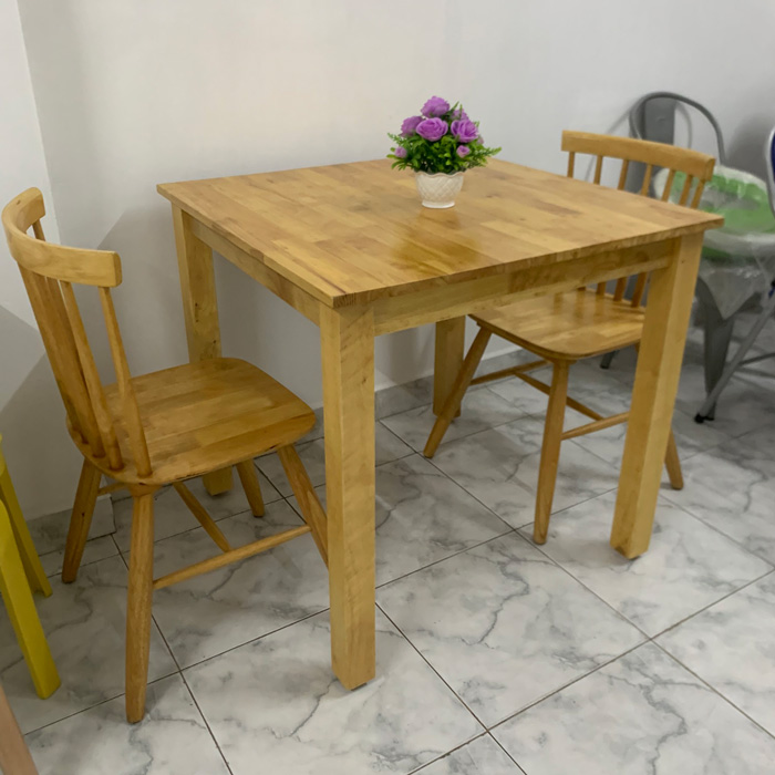 Bàn Cabin mặt vuông 80x80cm