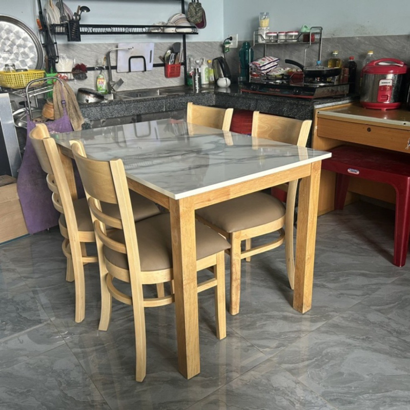 Bàn ăn Cabin mặt giả vân đá