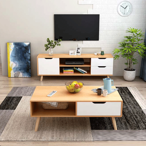 Bàn trà gỗ công nghiệp hiện đại TM-BT221103