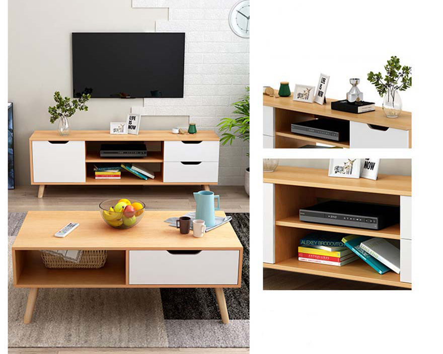 Bàn trà gỗ công nghiệp hiện đại TM-BT221103