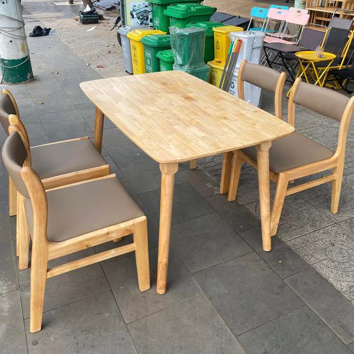 Bộ bàn ăn Bella 1m2 + 4 ghế
