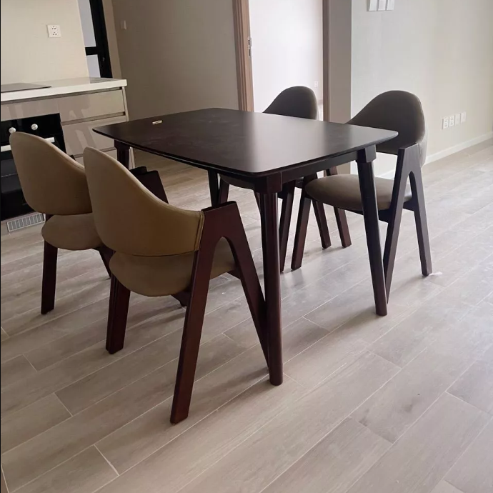 Bộ bàn ăn Chữ A 1m6 + 6 ghế