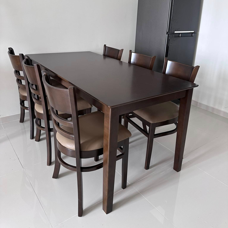 Bộ bàn ăn Cabin 1m6 + 6 ghế