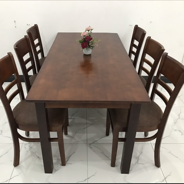 Bộ bàn ăn Cabin 1m6 + 6 ghế