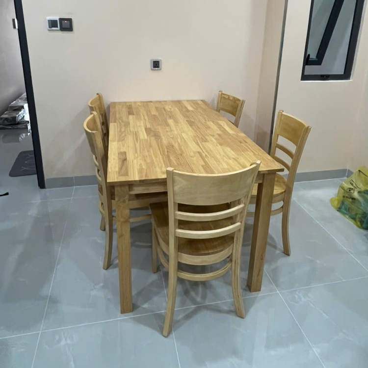 Bộ bàn ăn Cabin 1m6 + 6 ghế