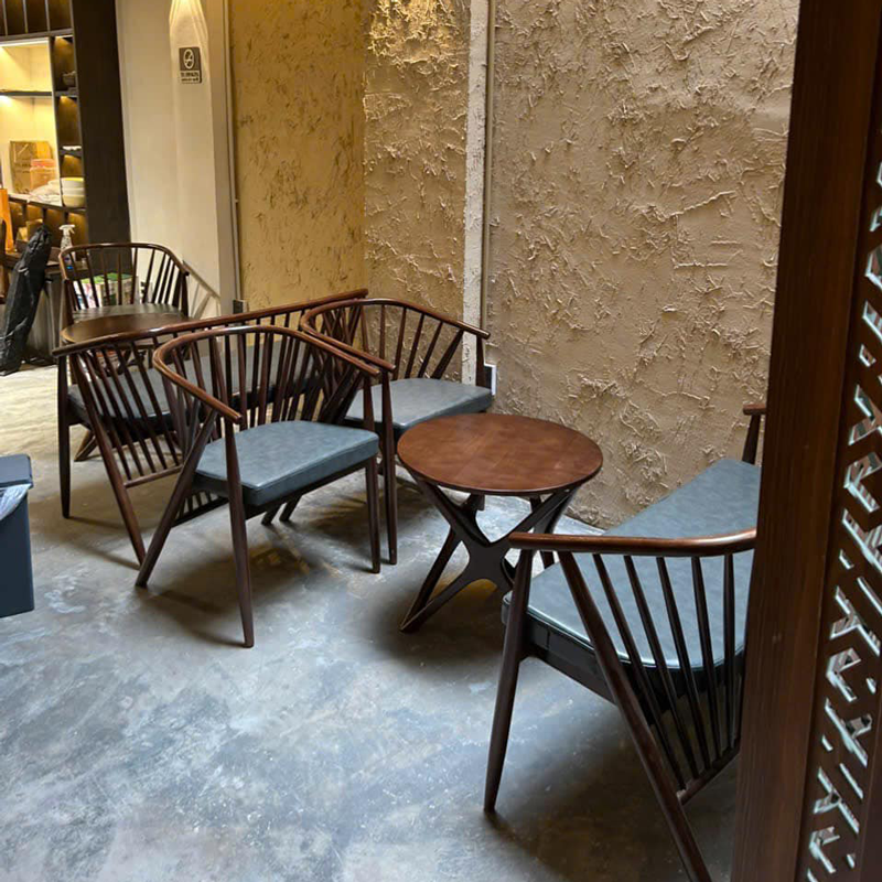 Bộ 3 Ghế Genny và Bàn trà chân sao