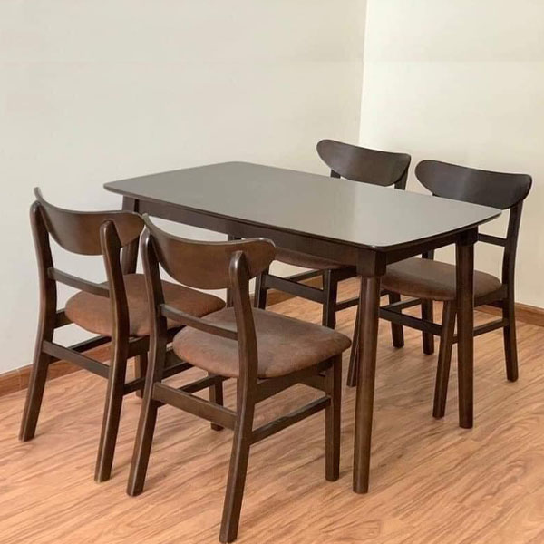 Bộ bàn ăn Mango 1m2 + 4 ghế