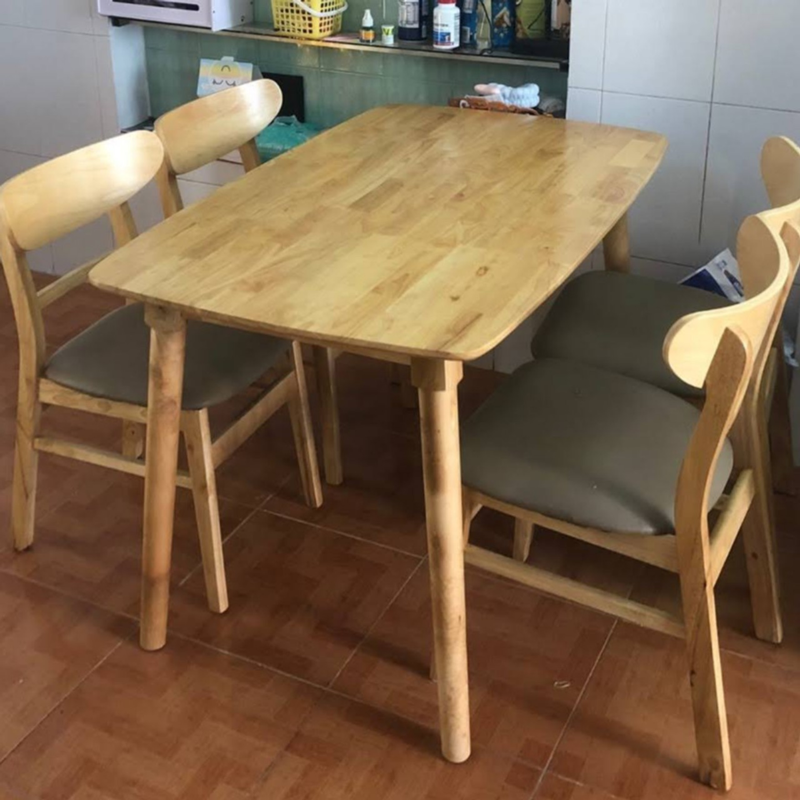 Bộ bàn ăn Mango 1m2 + 4 ghế