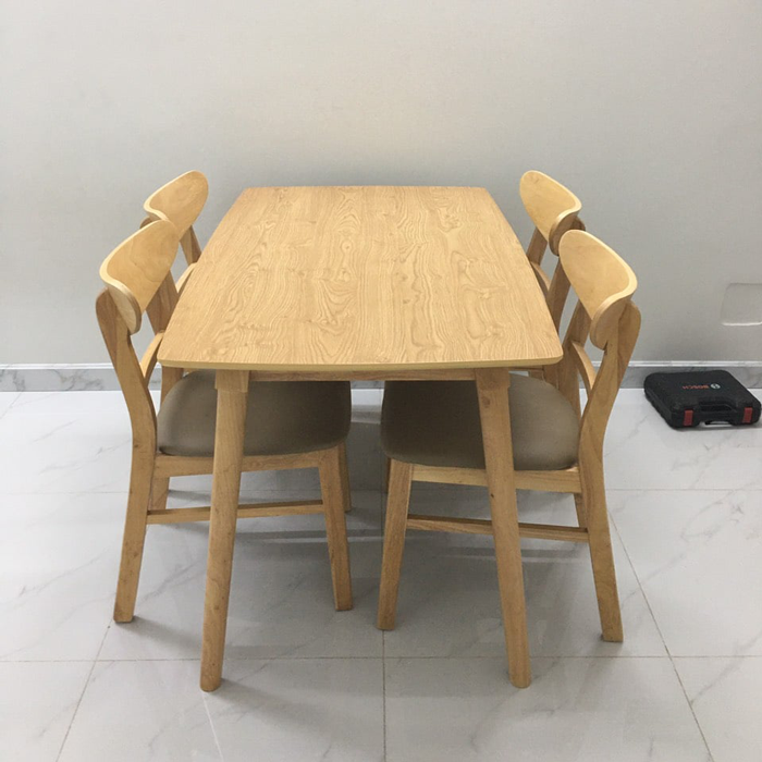 Bộ bàn ăn Mango 1m2 + 4 ghế