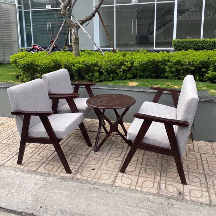Bộ bàn ghế Sofa tay dẹp (3 ghế + 1 bàn trà)