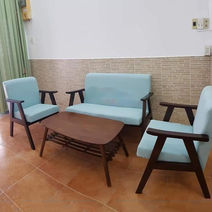 Bộ bàn ghế Sofa tay dẹp (3 ghế + 1 bàn trà)