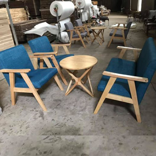 Bộ bàn ghế Sofa tay dẹp (3 ghế + 1 bàn trà)