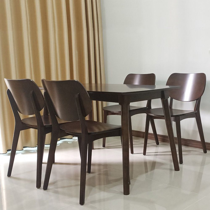 Bộ bàn ăn Venus 1m2 + 4 ghế