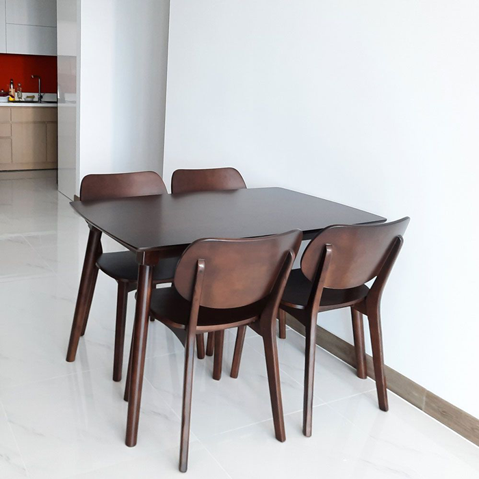 Bộ bàn ăn Venus 1m2 + 4 ghế