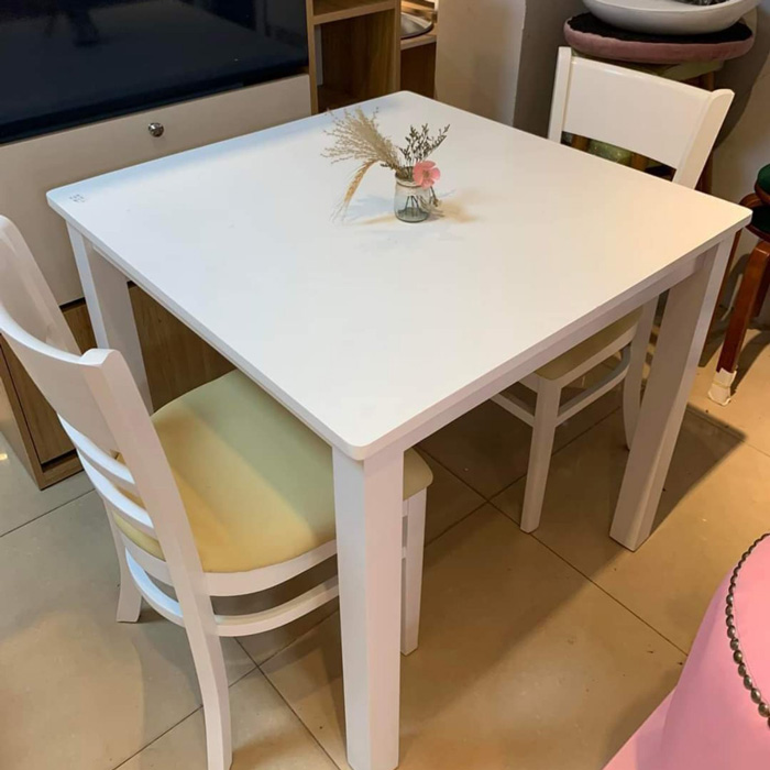 Bộ bàn Cabin vuông 80x80cm + 2 ghế