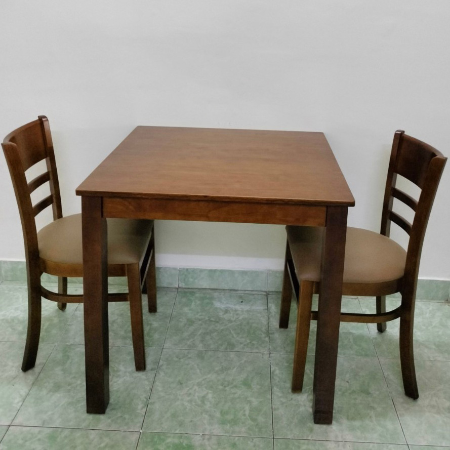 Bộ bàn Cabin vuông 80x80cm + 2 ghế