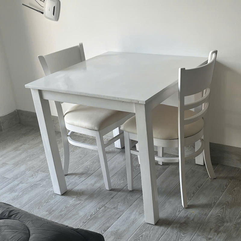 Bộ bàn Cabin vuông 80x80cm + 2 ghế