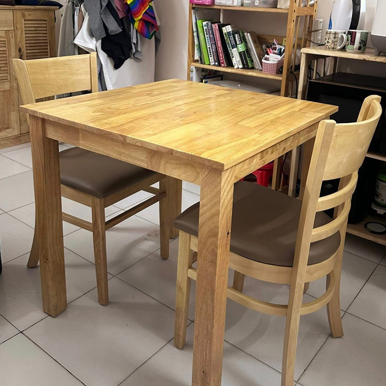 Bộ bàn Cabin vuông 80x80cm + 2 ghế