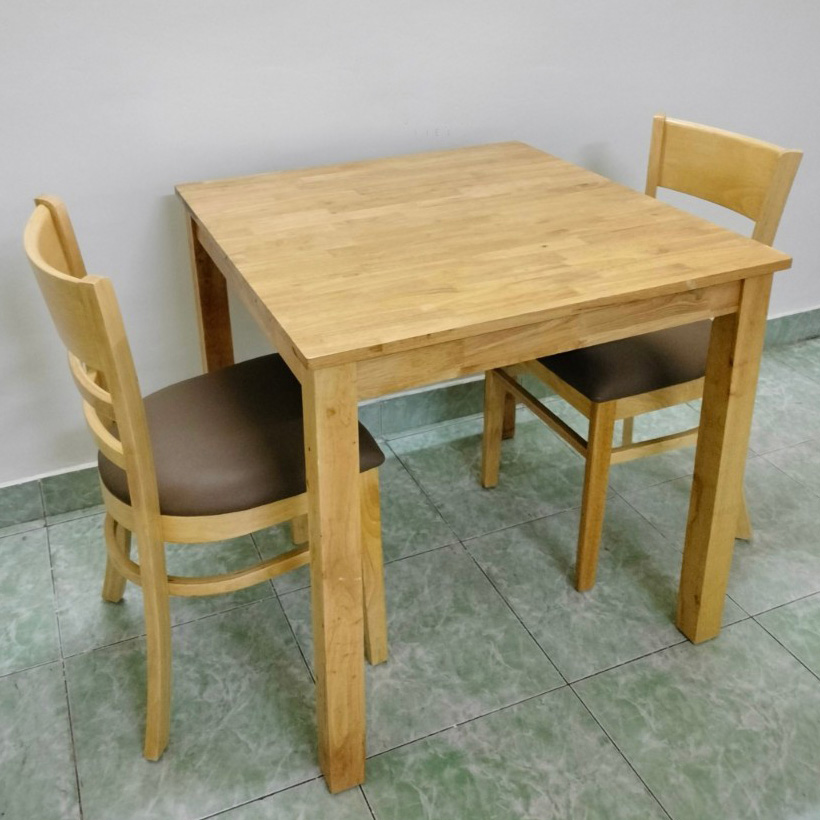 Bộ bàn Cabin vuông 80x80cm + 2 ghế
