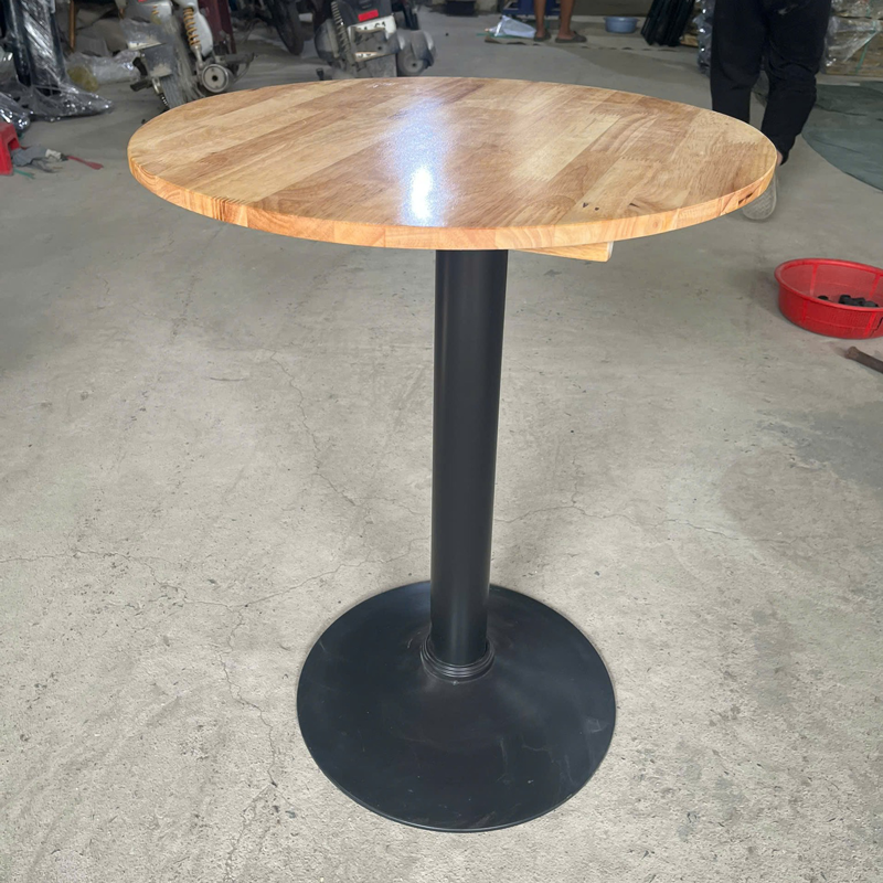 Bàn cafe chân sắt đế tròn