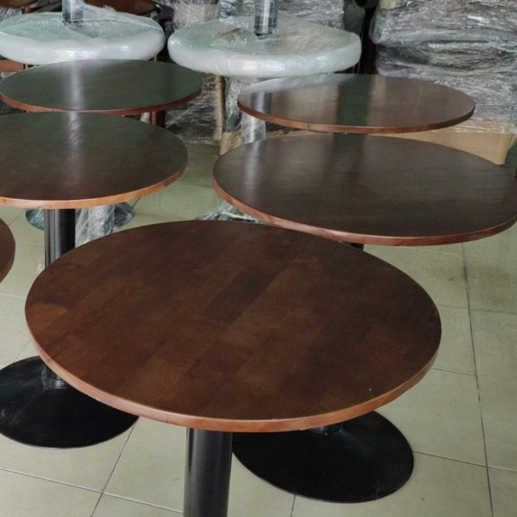 Bàn cafe chân sắt đế tròn