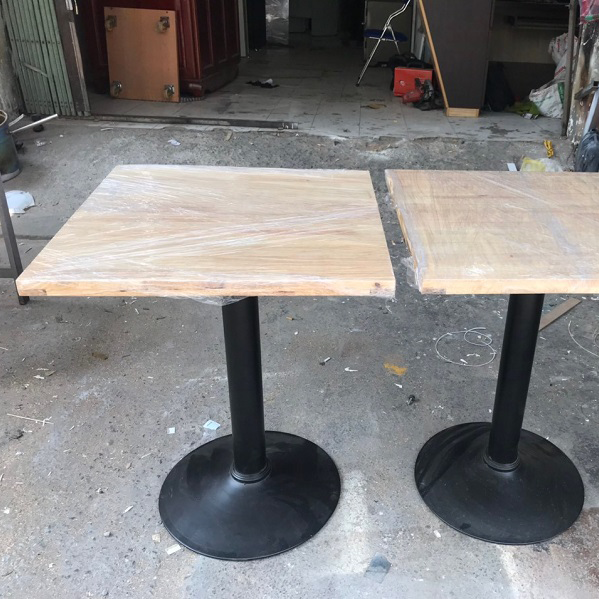 Bàn cafe chân sắt đế tròn