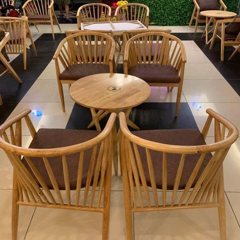 Bộ bàn ghế Genny đơn + Bàn trà chân sao