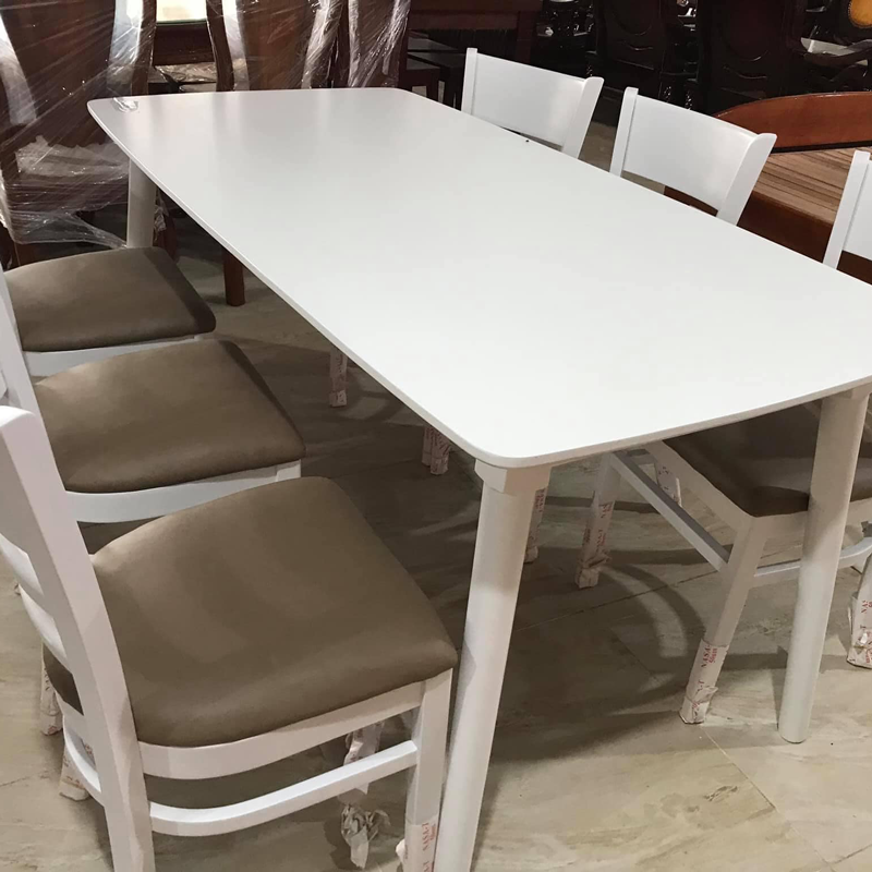 Bộ bàn Mango 1m6 + 6 ghế Cabin