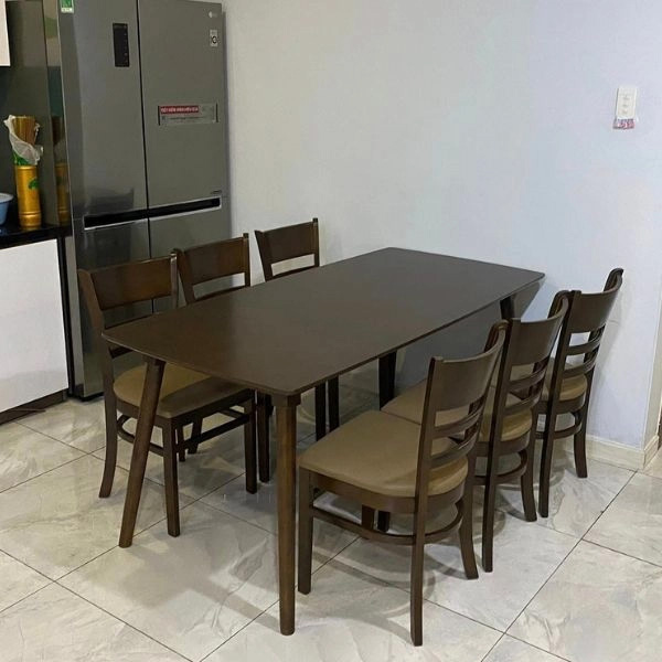 Bộ bàn Mango 1m6 + 6 ghế Cabin