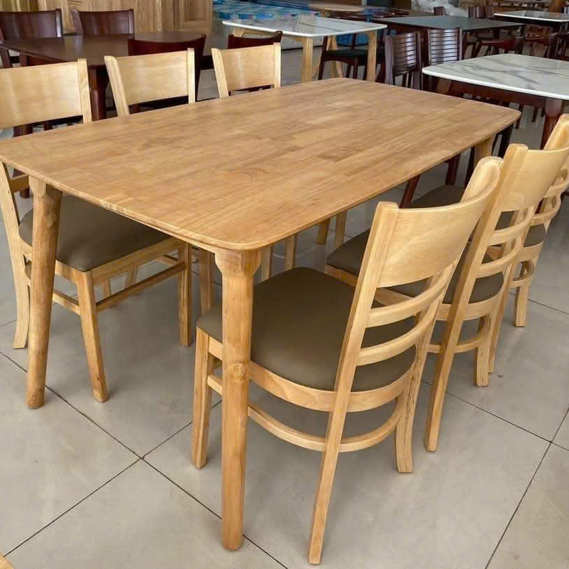 Bộ bàn Mango 1m6 + 6 ghế Cabin