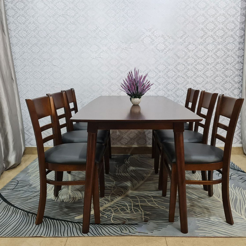 Bộ bàn Mango 1m6 + 6 ghế Cabin