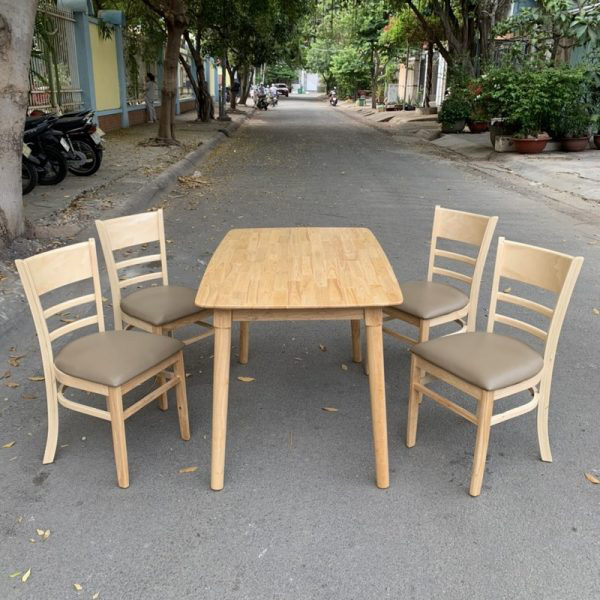 Bộ bàn Mango 1m2 + 4 ghế Cabin