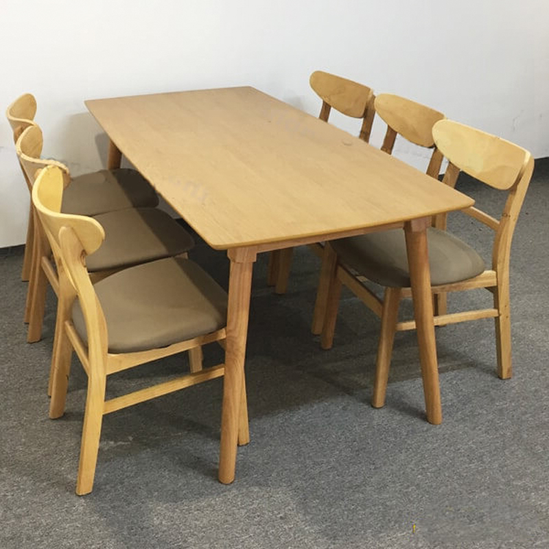 Bộ bàn ăn Mango 1m6 + 6 ghế