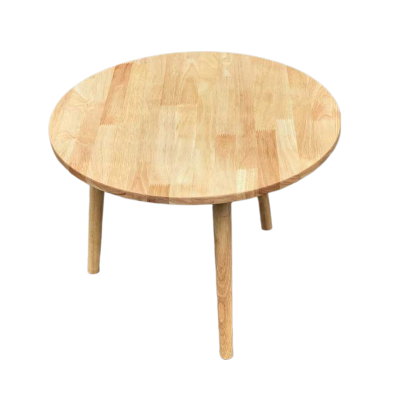 Bàn Trà gỗ tròn 3 chân vặn