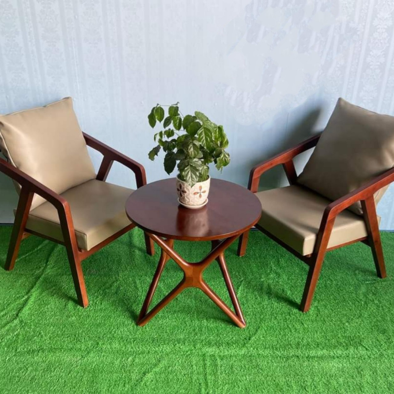 Bộ Ghế Sofa Katana đơn + Bàn Trà chân sao