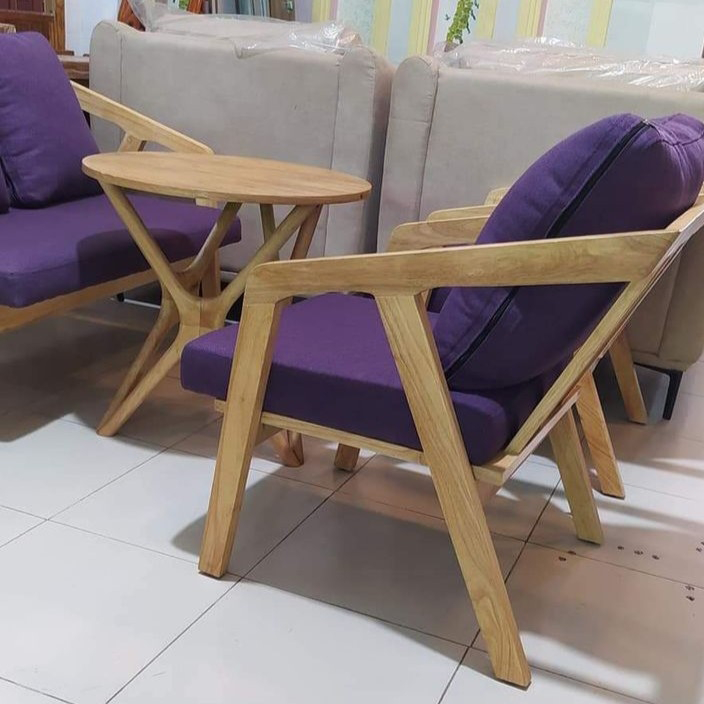 Bộ Ghế Sofa Katana đơn + Bàn Trà chân sao