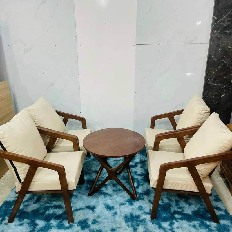Bộ Ghế Sofa Katana đơn + Bàn Trà chân sao