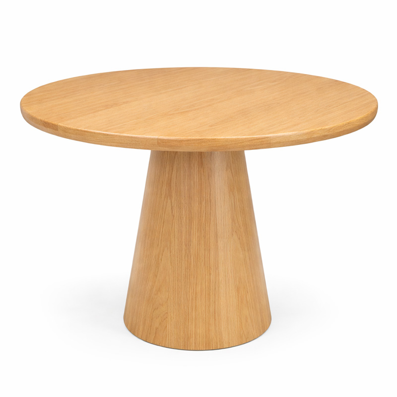 Bàn ăn chân trụ vát tròn D90