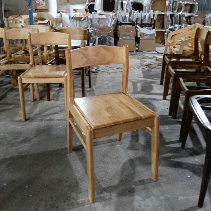Ghế Bella, mặt gỗ