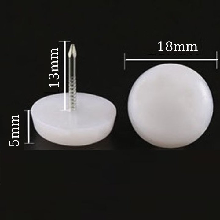 Chân đinh nhựa đóng chân tủ, bàn, ghế, đồ mộc