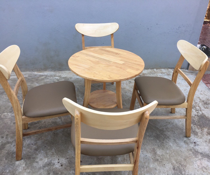 Bàn cafe 2 tầng Tròn