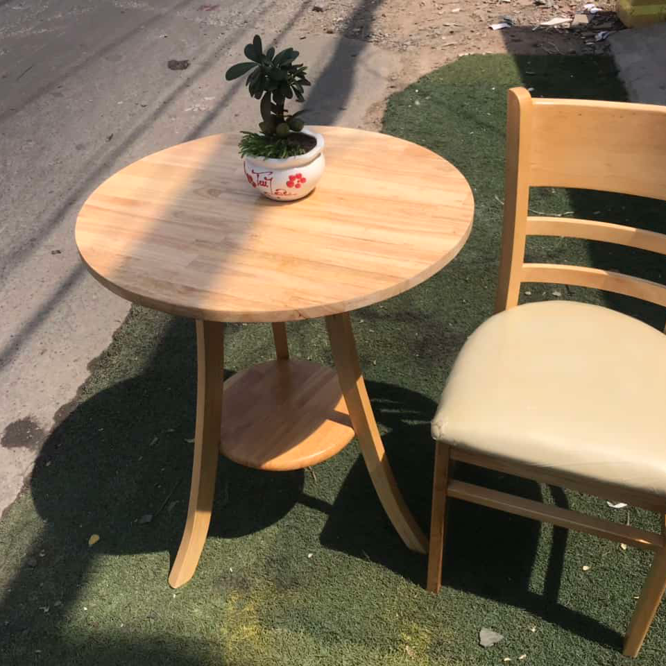 Bàn cafe 2 tầng Tròn