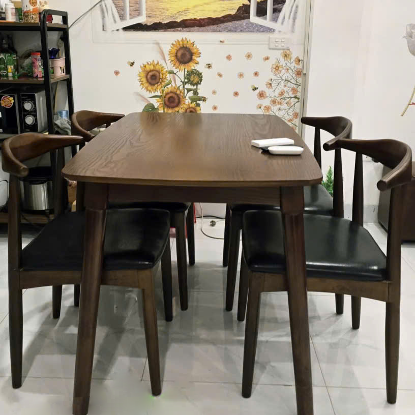 Bộ bàn ghế Bull 1m2 + 4 ghế