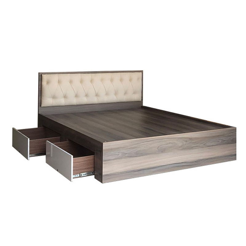 Giường ngủ gỗ bọc nệm đầu giường TY-G31201